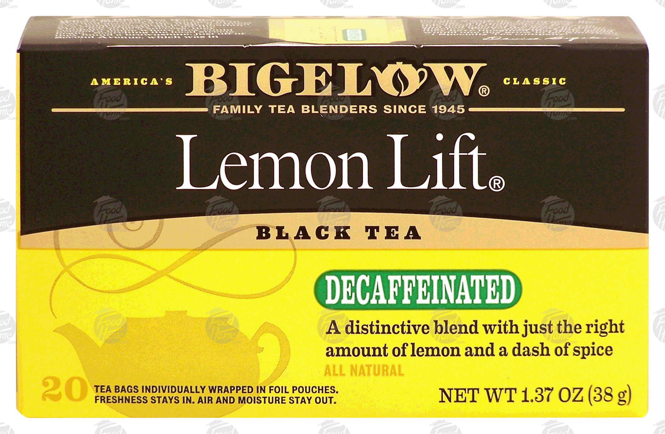 Bigelow Lemon Lift all natural decaffeinated black tea Full-Size Picture